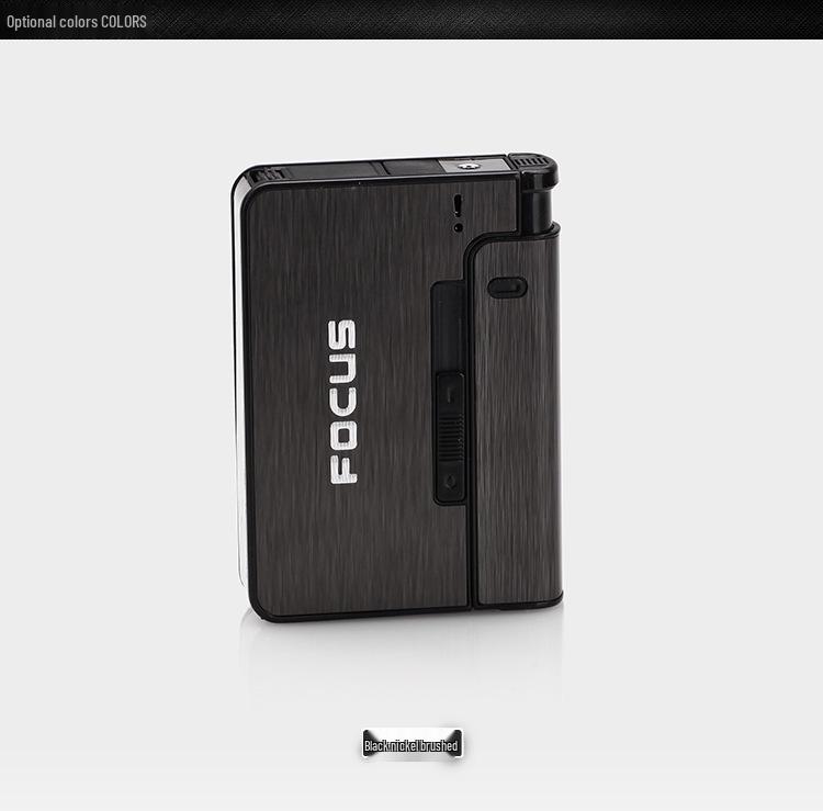 Cross-Border JD001 Replaceable Lighter Cigarette Case with Detachable 10-Piece Holder