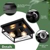 Modern LED Ceiling Lights Industrial Iron Black Nordic Minimalist Home Decoration Living Room Dining Room Ceiling Lamps Lighting