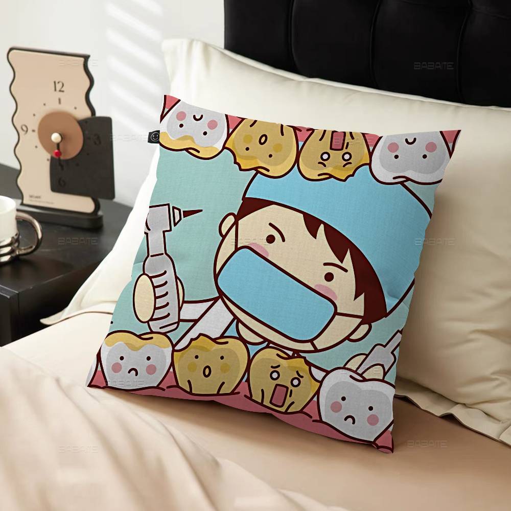The Dentist Tooth Cute Pillow Cover Design Cushion Cover Decor Holiday Decorati