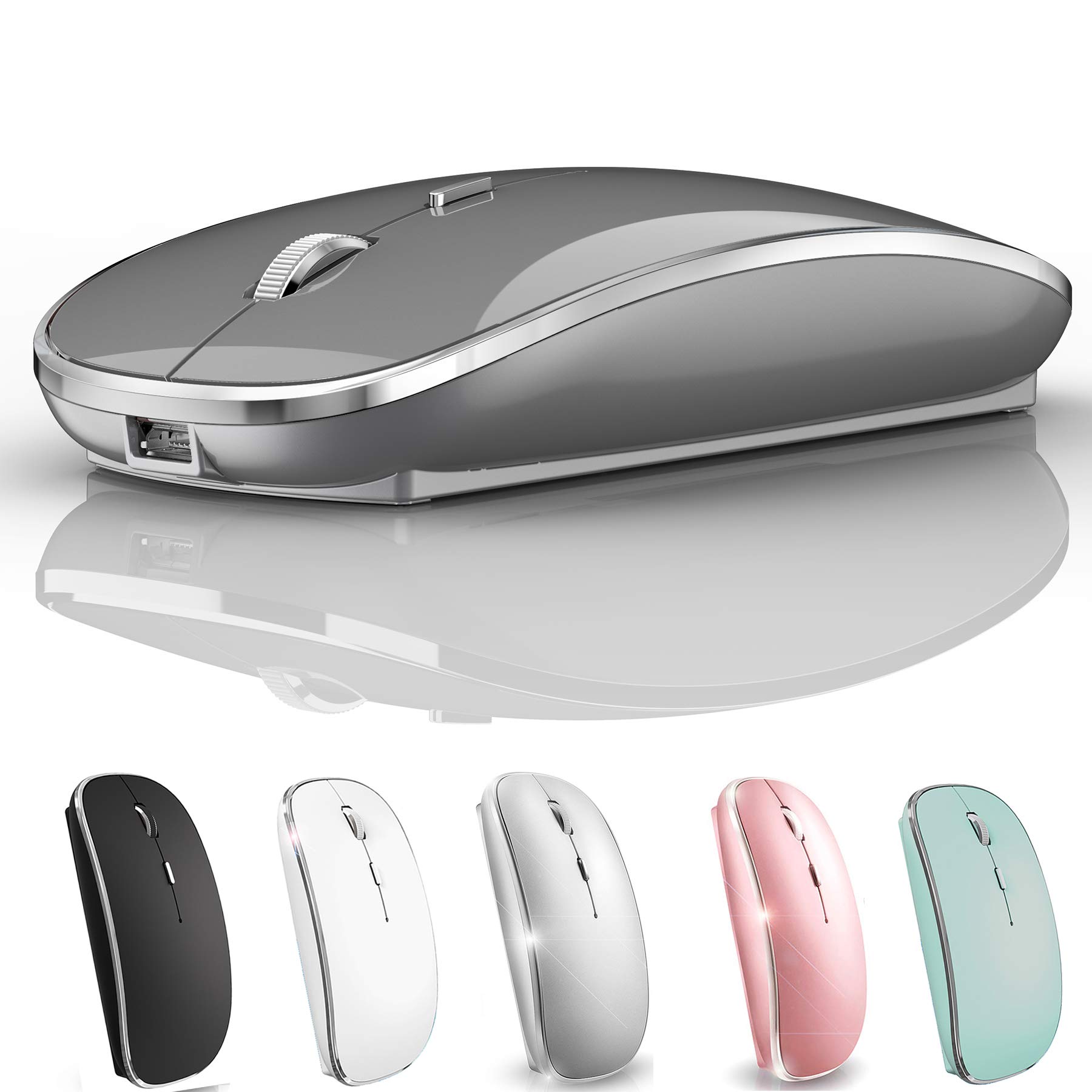

Bluetooth Mouse for iPad Pro, iPad Air, Mac, MacBook Pro, MacBook Air, MacBook Laptop, Chromebook, Win81011, HP, Dell PC