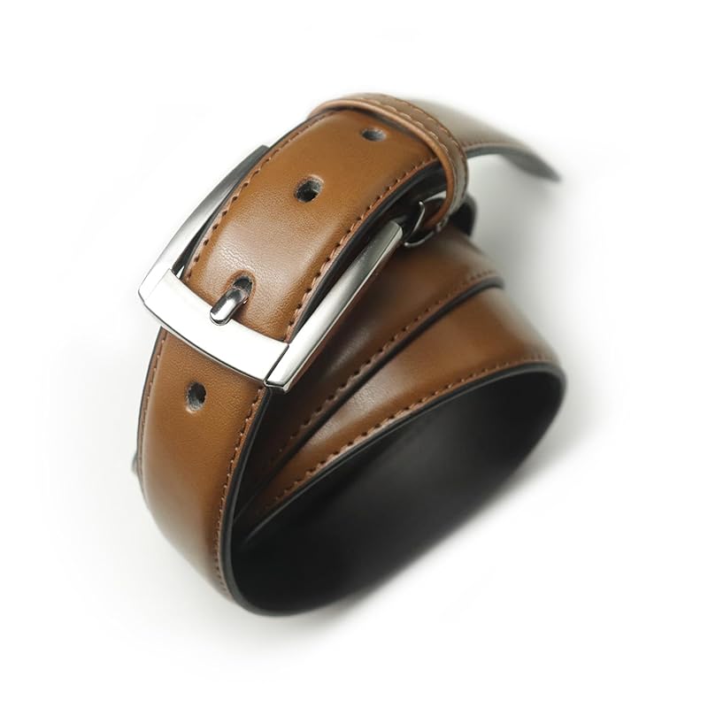 

[BELTMIX] belt men s Synthetic leather business gentleman suit 30mm width pin No hole Stepless adjustment fit formal casual B-65-6M