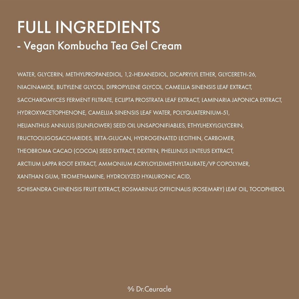 Dr.Ceuracle Vegan Kombucha Tea Gel Cream