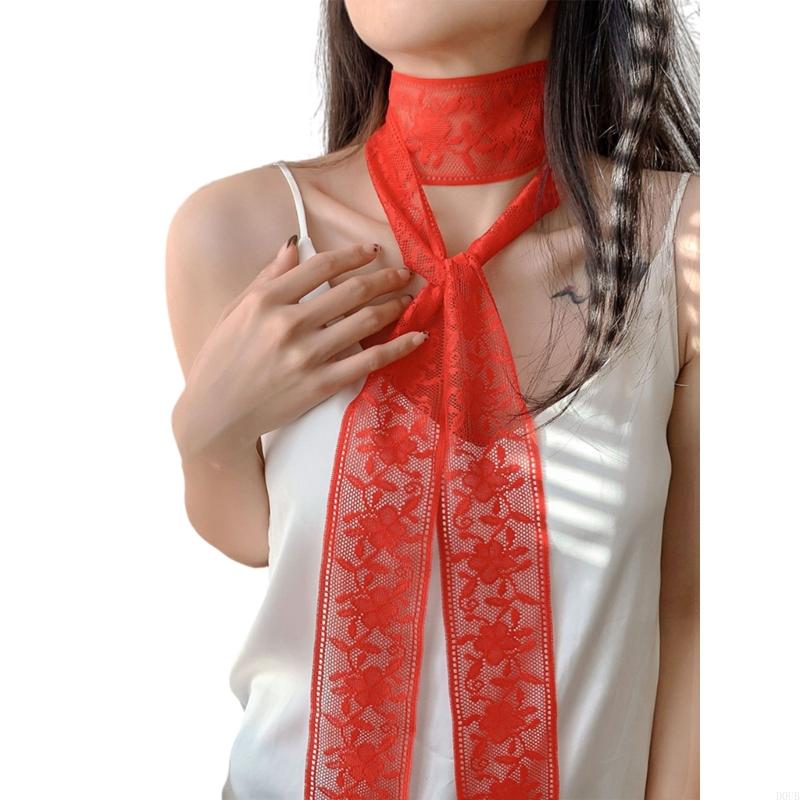 Fashionable Lace Wrap Evening Party Scarves Daily Commute Soft Neckerchief for Fashionable Women