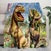 Dinosaur Adventure Blanket Perfect All Seasons Soft Comfortable Sofa Office Nap Travel Birthday Gift Christmas Present