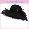 Summer Mesh Large Brim Sun Hat With Bow For Women Sun Protection And Breathability
