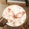 1PC Butterfly Flowers Office Round Area Rug, Under Office Chairs Bedroom Living Room Home Decor, Carpet for Office -1110094
