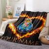 Custom Name Futebol Clube do Porto Flannel Blanket, High quality Comfortable for All Seasons, Home Decor, Warmth and Comfort