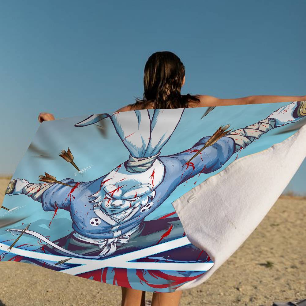 Usagi Yojimbo Microfiber Printed Beach Towel Mountain Climbing Yoga Beach Swimming Running Absorbent Soft Towel