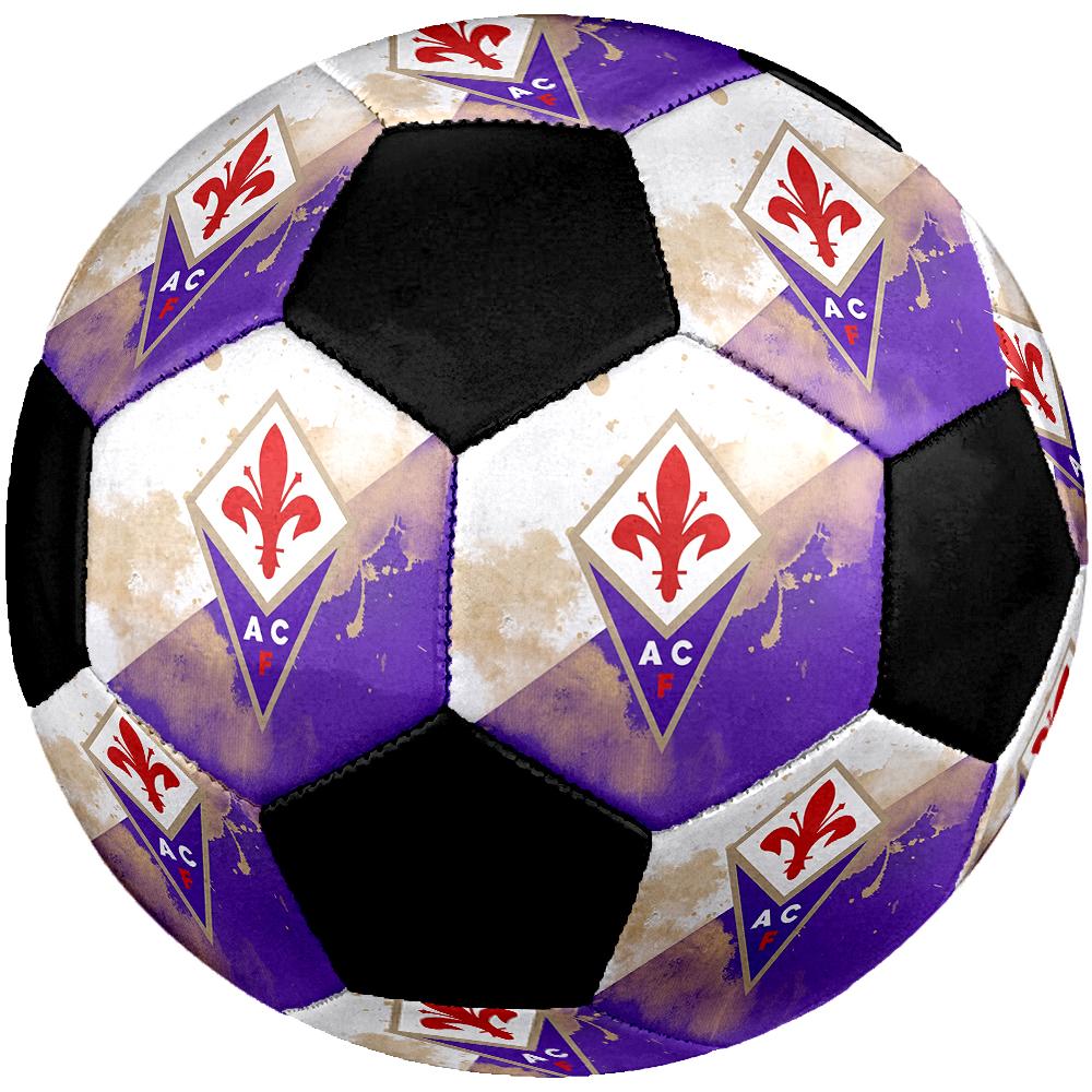 SIZE 5 ACF Fiorentina Soccer Ball Colorful All Ages Machine Stitched PVC Competition Ready Durable High-Bounce