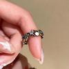 Retro Starfish & Seashell Pearl Enamel Ring for Women - Stacking Finger Accessory