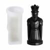 3D Chess Piece Silicone for Candle Wax Soap Resin Plaster Chocolate DIY Chess Figure Set