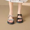 Flat-bottomed slippers new summer skirt evening French soft-bottomed sandals