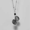Gothic Moon Raven Goddess Necklace With Geometric Pendant For Women
