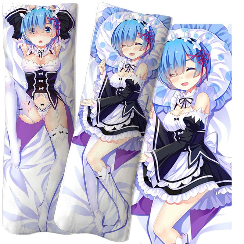 New Re:Zero Dakimakura Emilia Anime Hugging Body Pillow Cases Covers Japanese Anime Pillowcase In Bedroom