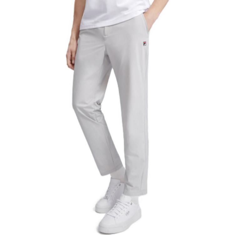 FILA SS23 Logo Straight Leg Casual Pants Men Bottoms Slate-Gray F11M321804F-GY