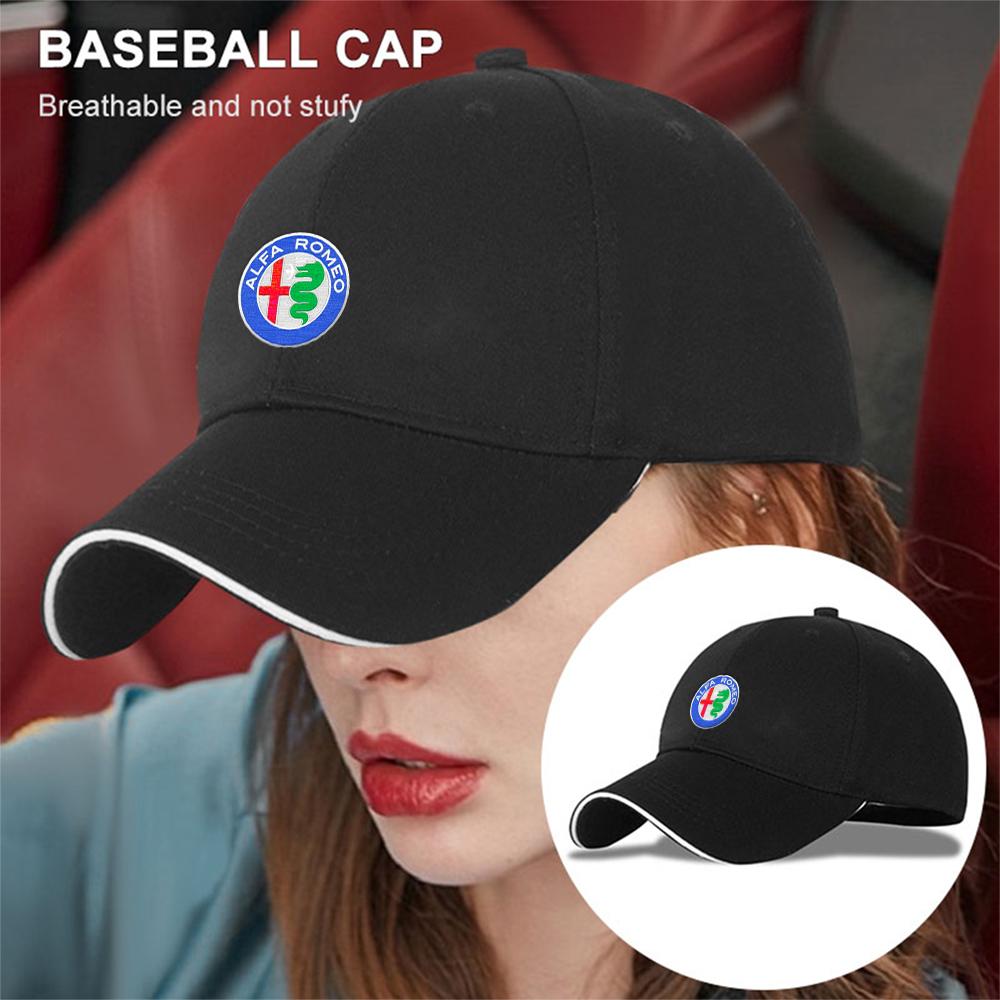 YYCE3 1pc Embroidery Car Logo Baseball Caps Snapback Cap Men Women Unisex Adjustable Hats For Alfa Romeo Giulietta GT 159 147 156 Mito