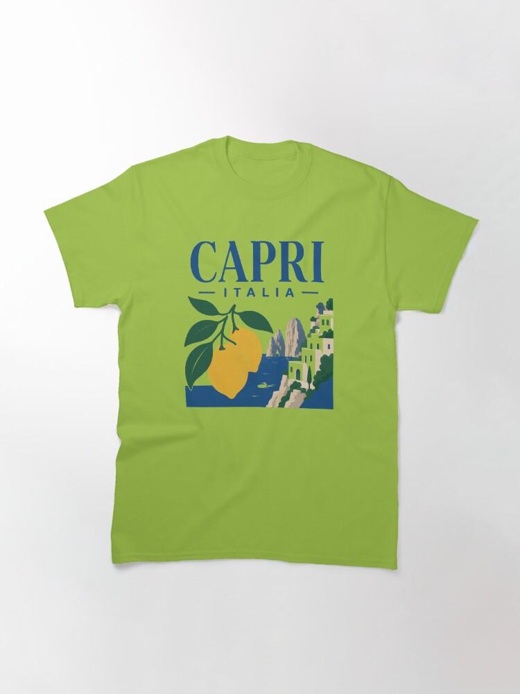 Peppino di Capri Capri Italia Retro Island Lemon Souvenir Graphic Classic T-Shirt