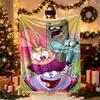 1pc Cozy Print Blanket, Cartoon Rabbit Monster Blanket Appropriate for Home Picnic and Travel Adventures