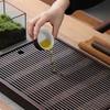 Natural Bamboo Chinese Tea Tray Rectangular Tea Storage Tray Tea Drainage Board  Tea Room