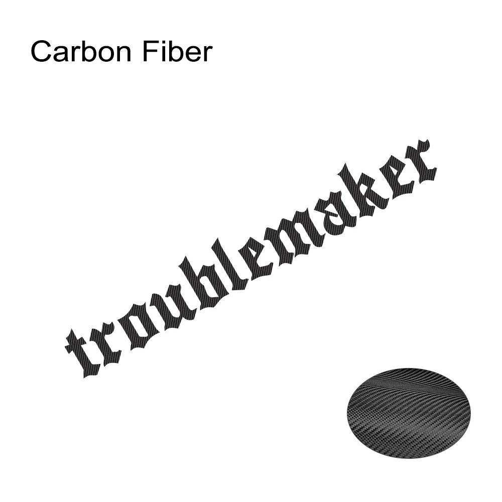 Troublemaker Letter Car Front Windshield Sticker Waterproof Auto Rear Window Vinyl Decal Creative Racing Body Decoration Decal