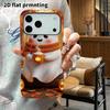 Phone Case: 2D Flat Design Suitable for iPhone 18 17 16 15 14 13 Pro Film Protective Case, Couple Style, Warm Little Ghost, Christmas and Halloween Gi