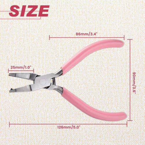 LEONTOOL Split Ring Pliers, Small Split Ring Opener, Craft Pliers with Hook Releaser and Needle Remover, Multi-Function Pliers with Spring, High Carbo