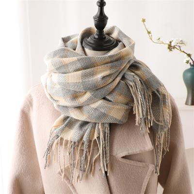 New Women Luxury Designer Scarf Imitation Cashmere Popular Shawl Female Autumn Winter Scarves Warm Fashion Tassel Soft Wrap