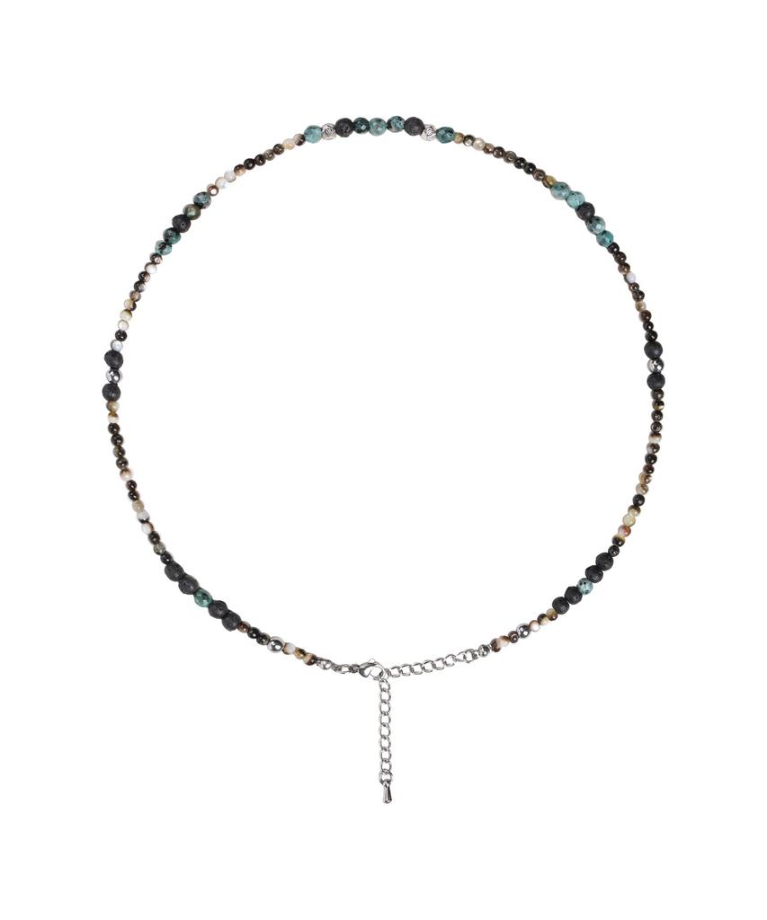 Noise Garment Multi-Stone Necklace - Blue Green