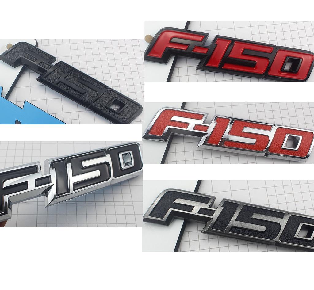 Durable Red Black 3d Raised Plastic Emblem Badge Letter For 09-14 Ford F150 Tailgate