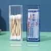 Boîte de rangement pour cure-dents, mini étui de rangement portable en plastique transparent pour cure-dents pour voyage