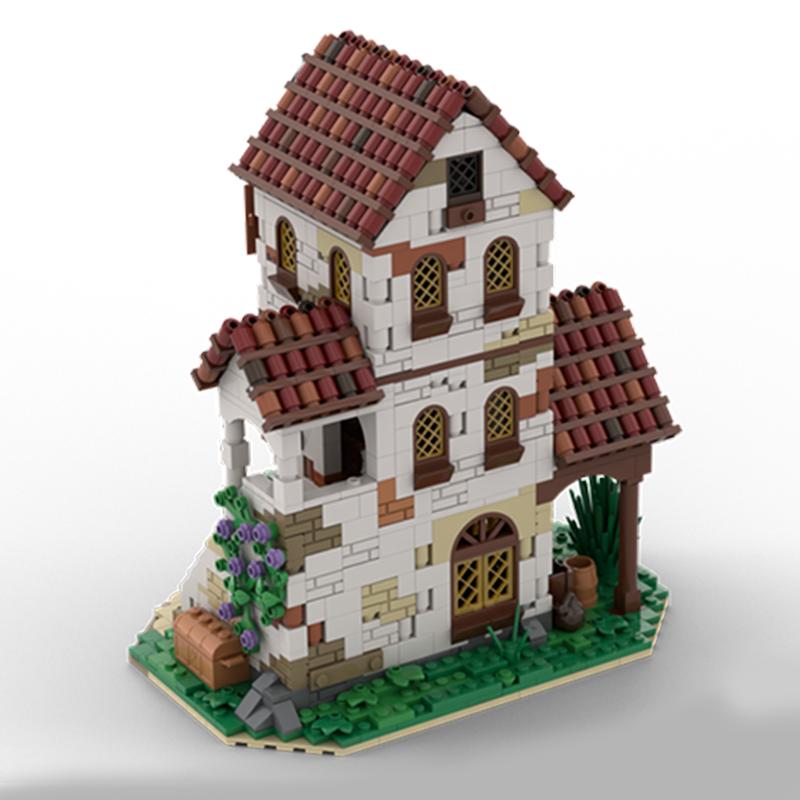 1404pcs MOC Pirates Inn Series 7 Model Building Blocks Construction Toys DIY Idea Christmas Gift Creative Education Brick Kids