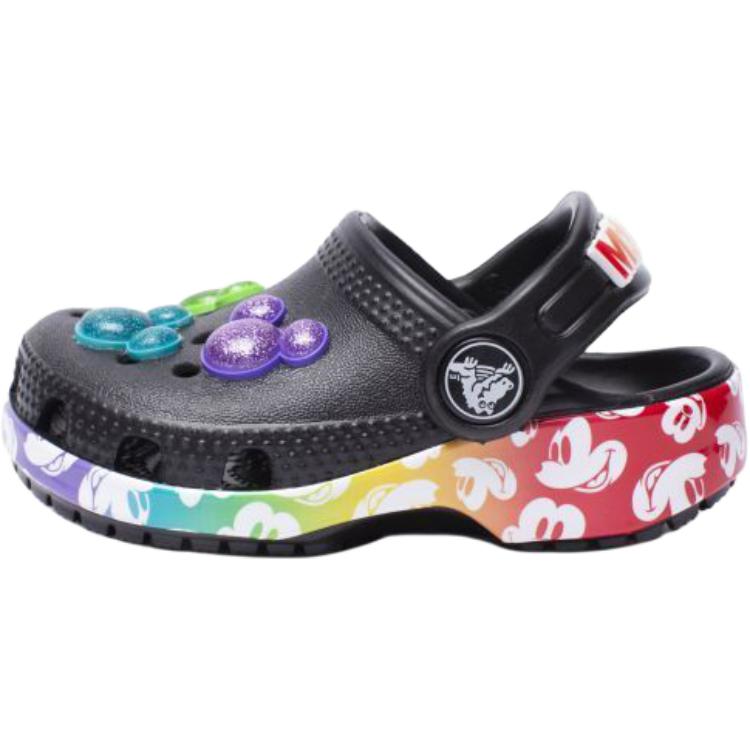 

Детские сандалии Disney x Crocs Classic Clog, противоскользящие, износостойкие, с низким верхом, черные 25-26 чёрный