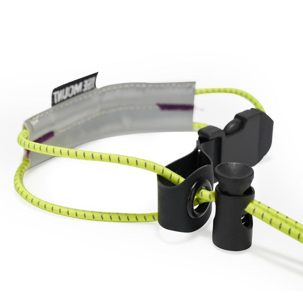 Reflective Cycling Leg Straps with Elastic Rope for Night Running and Portable Storage.
