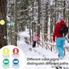 24 Pcs Trail Markers Reflective Trail Signs Many Colors For Hunting Hiking Camping Walking Outdoor
