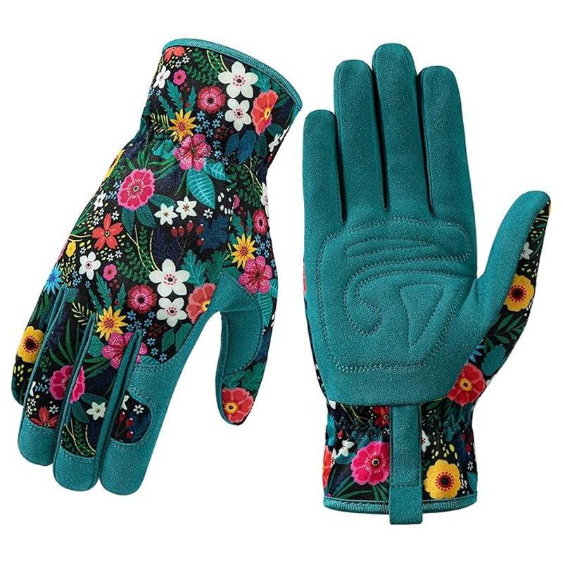 Guanti da Giardinaggio Resistenti alle Spine per Sarchiatura e Lavoro, Guanto Resistente alle Perforazioni per Scavare, Piantare Fiori, Potatura