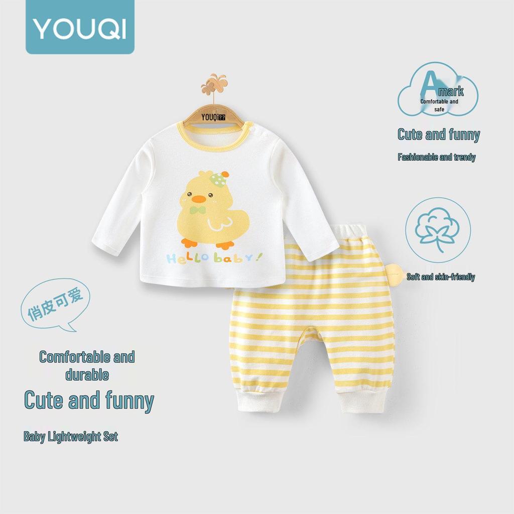 Youqi Autumn 2026 Baby Girl Set: Sweet and Stylish Spring/Autumn Outfit