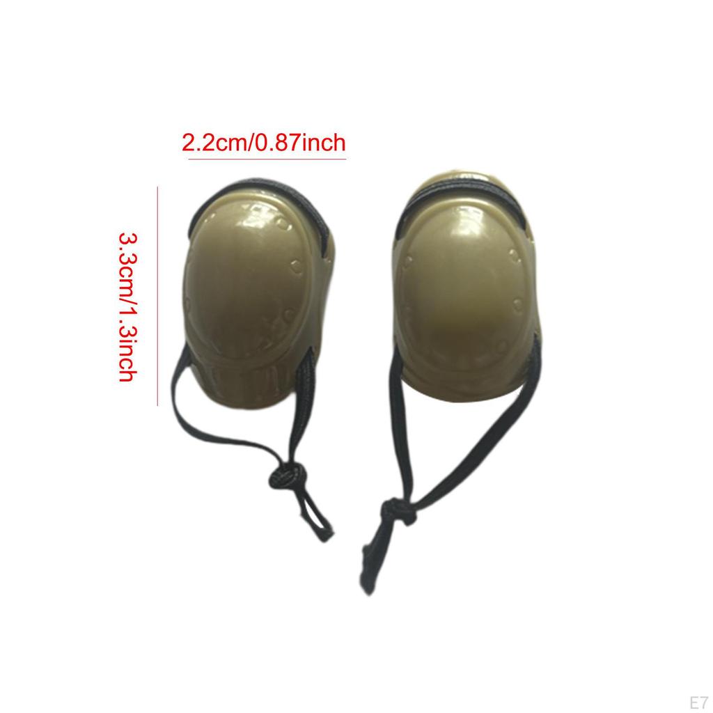 2 kusy nákoleníky pro panenky v měřítku 1/6, ručně vyráběné oblečení, stylový kostým na postavu pro 12 palců