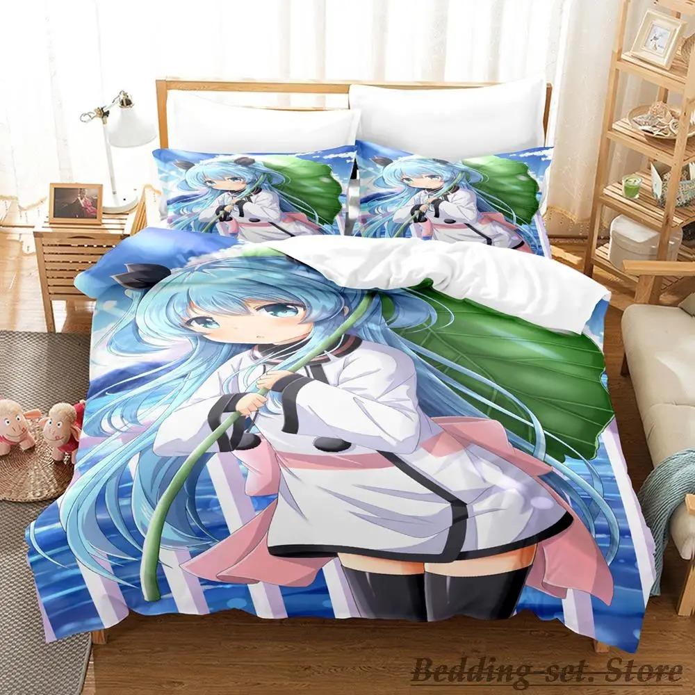 New Sora No Method Celestial Method Bedding Set Single Twin Full Queen King Size Bed Set Adult Kid Bedroom Duvetcover Sets Anime