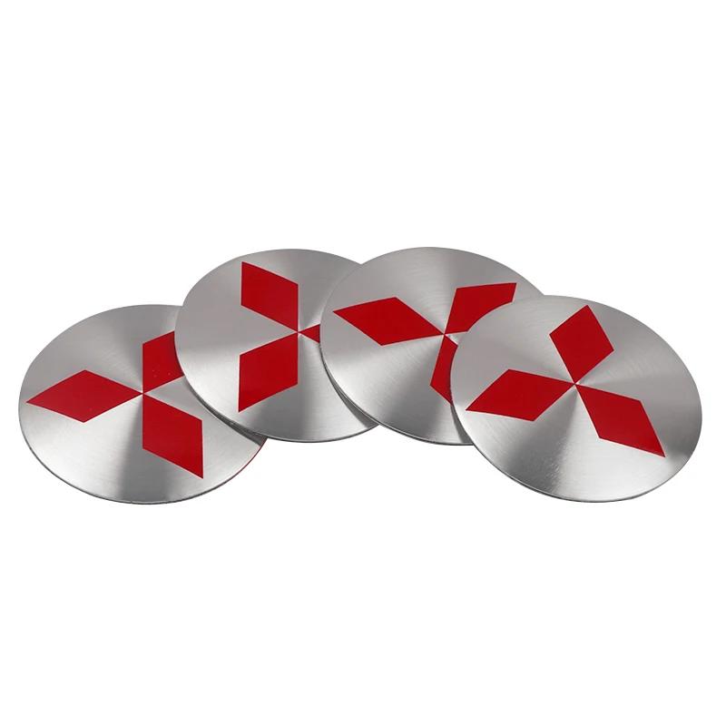 

56 60mm Universal Car Wheel Hub Centre Cap Covers Car Accessories for Mitsubishi Pajero L200 Montero Outlander ASX Lancer EX 4pcs