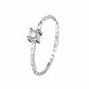 Korean Fashion S925 Sterling Silver Zircon Open Ring for Women
