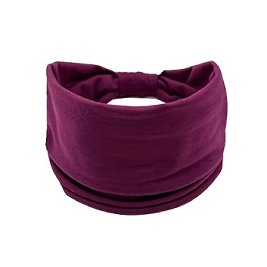 TEMU Bohemian Women's Elastic Cotton Headband for Sports, Yoga, Running, and Fitness