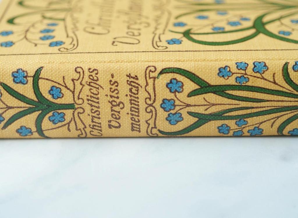 [USED] German Antique Book Christian Forget-me-not Memorial Book Foreign Book