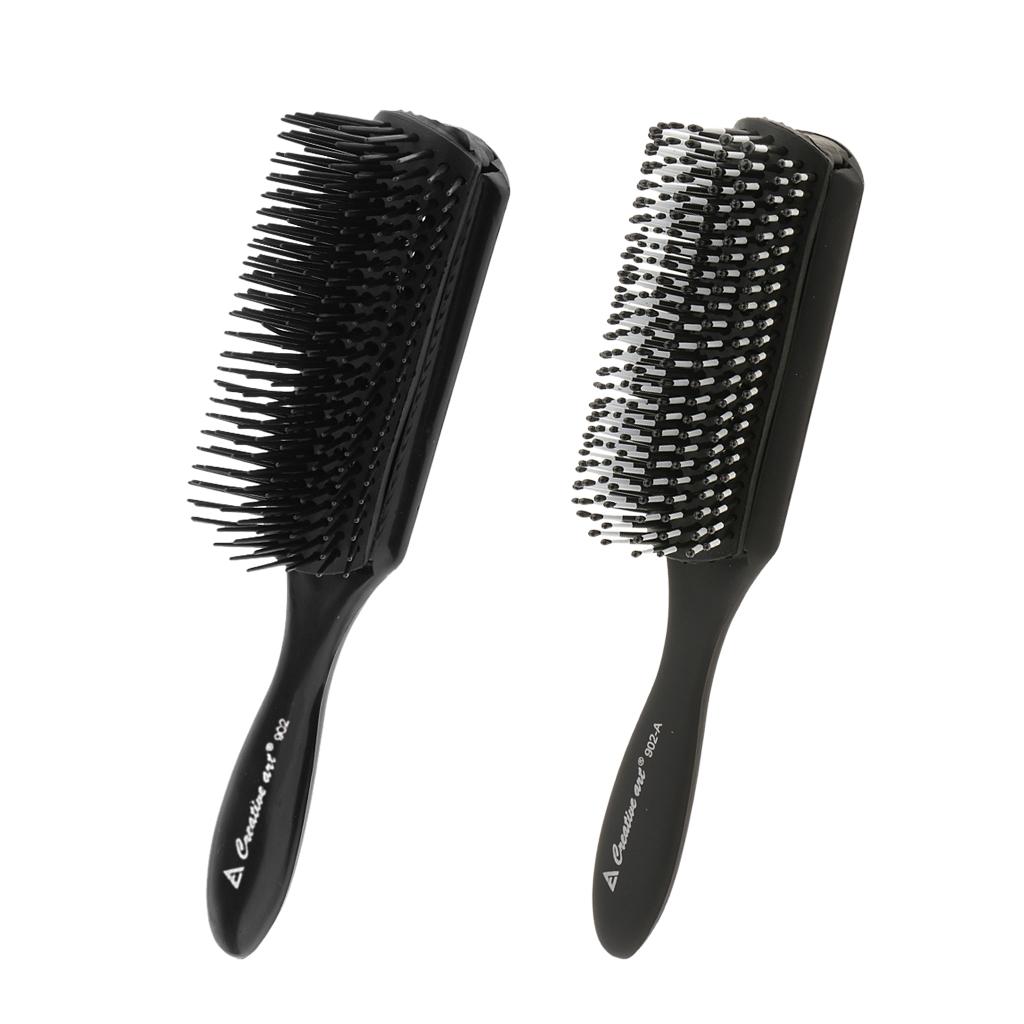 2pcs Adjustable Hair Brush Anti Hairdressing Hairbrush Styling Tool Scalp Massage