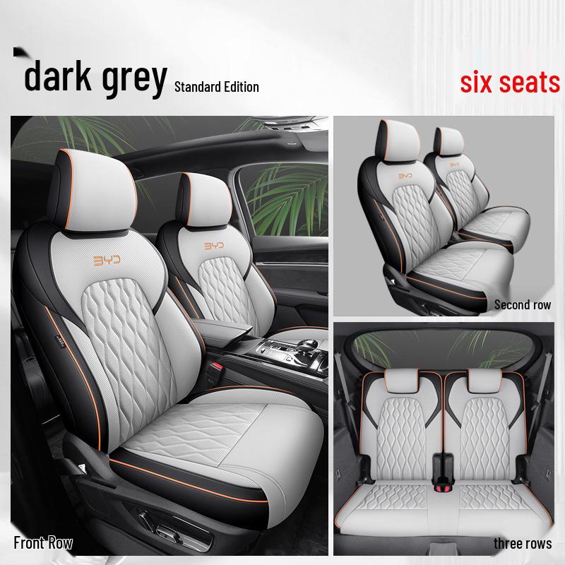 BYD Tang Full Leather Car Seat Cushion: Fits 5, 6, 7-Seater Models