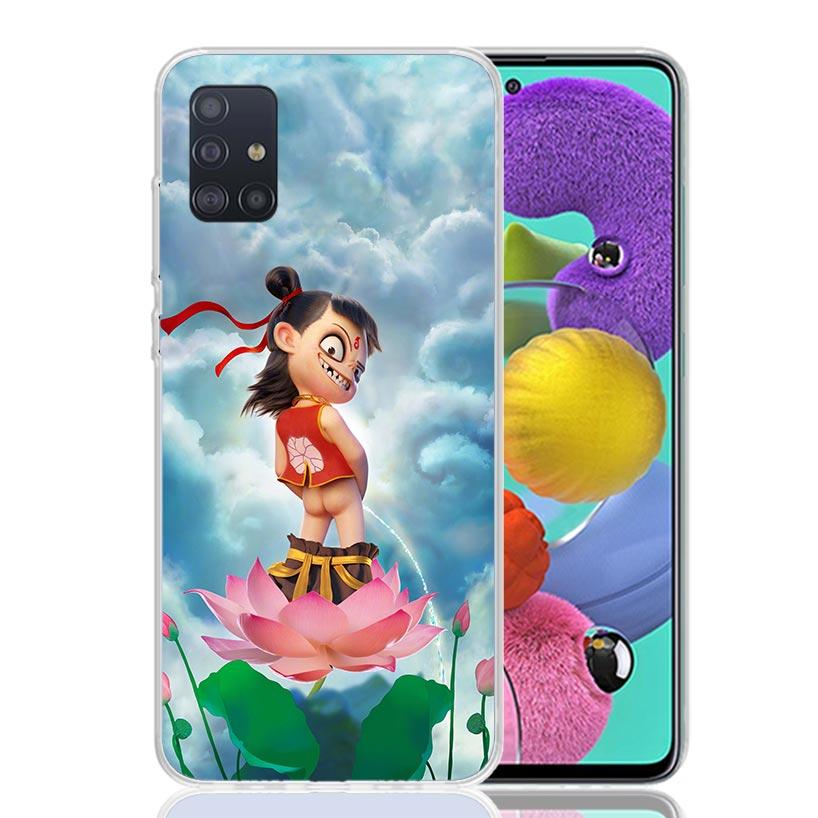 Nesha Nezha Cartoon Phone Case For Samsung Galaxy A52 A32 A22 A12 A02S A50S A30S A51 A31 AA71 Note 20 Ultra 10 S10 Plus Galaxy A