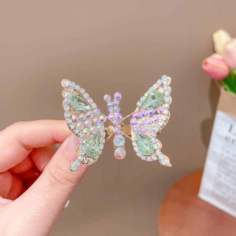 Urocze spinki do włosów z motylkami w stylu Mori dla dziewczynek