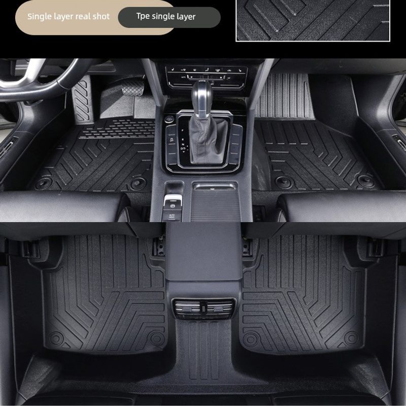 Suitable for Jiangling Renault Yi s Special Oshan 520Tpe Car Floor Mats and Trunk Mats, Double-Layer Carpet, Removable [Single Layer Full Surround] Tpe Floor Mat