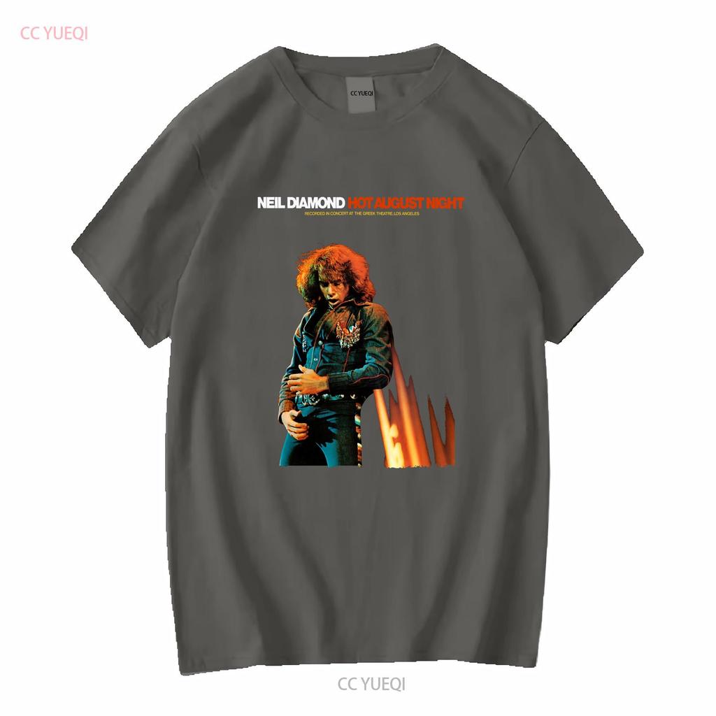 Hot August by Night Neil Diamond T Shirt Crunchy Granola Suite Cracklin' Rosie Long or Short Sleeves Vintage Washed Slightly