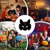 Face Cover Costume Cat Breathable Halloween Headwear Faux Face Cover With Gems For Adults Kids Christmas Holiday Masquerade