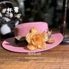 New hand-woven flower vacation beach summer hat sun hat seaside sun protection sun hat
